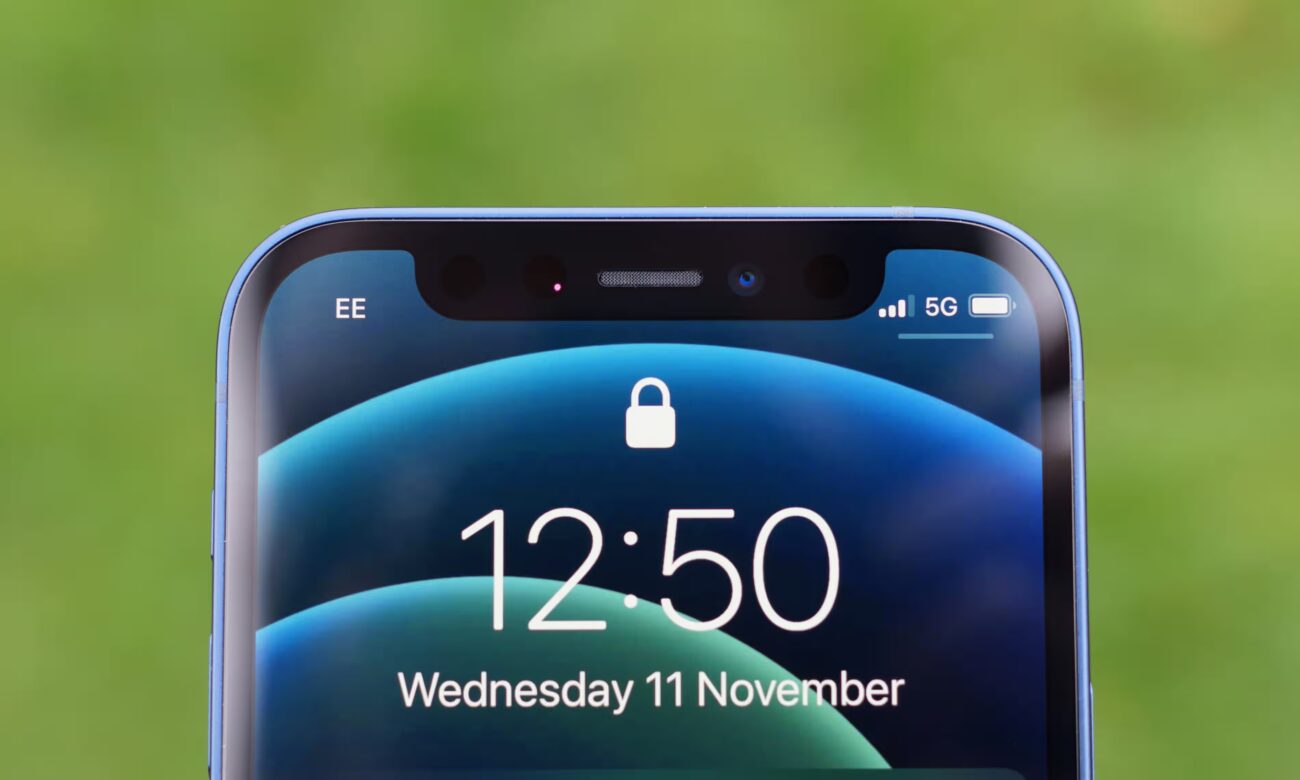 iphone 12 mini, detalle de la pantalla