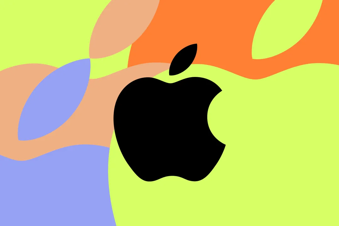 apple intelligence. la manzana de apple con colores poco habituales