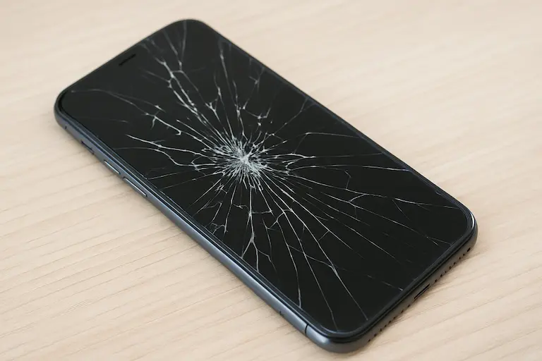 pantalla rajada iphone